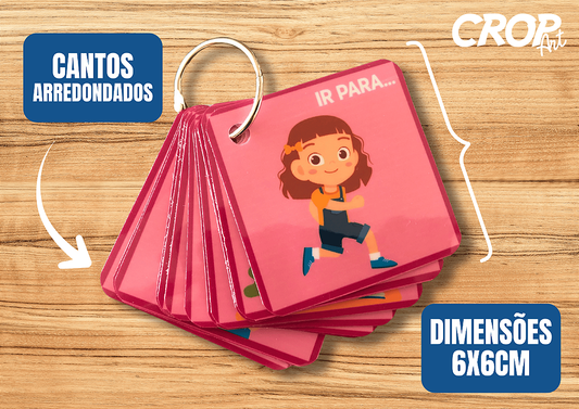 Chaveiro de Suporte Visual - Menina