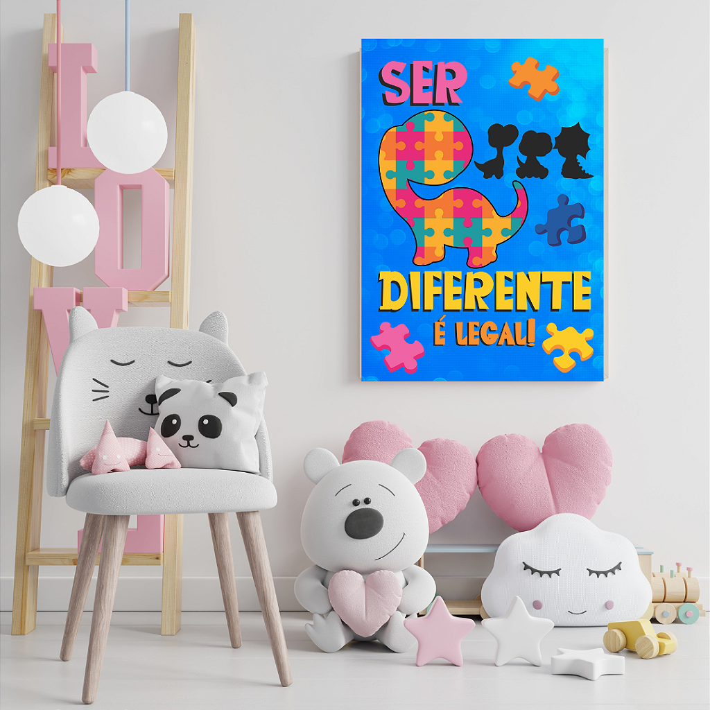Quadro: Ser Diferente é Legal