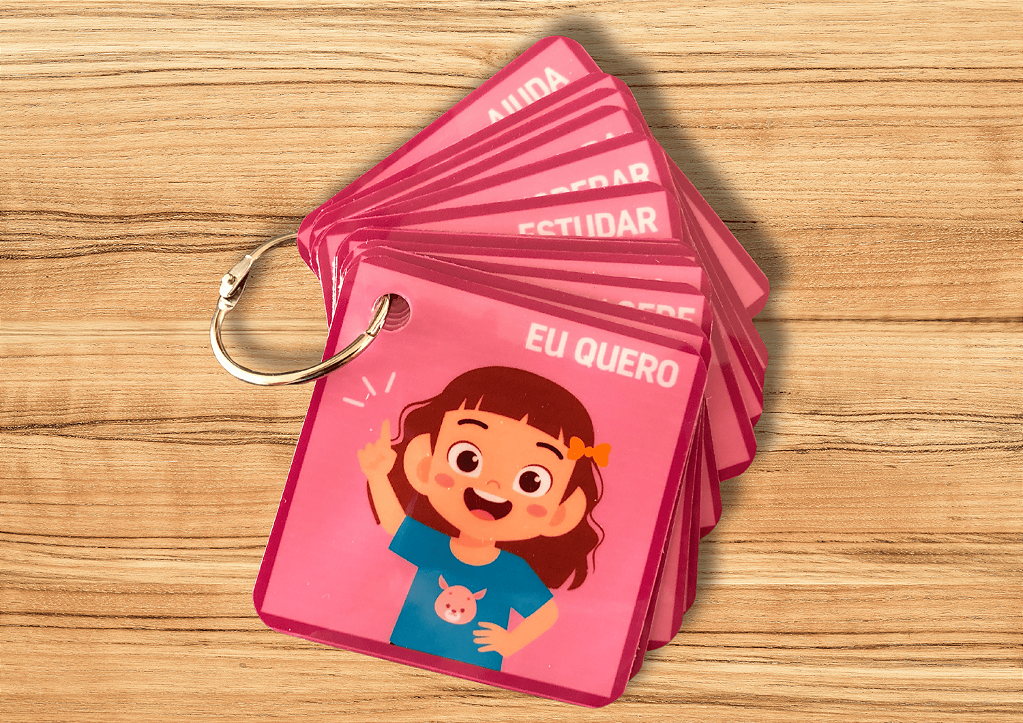 Chaveiro de Suporte Visual - Menina