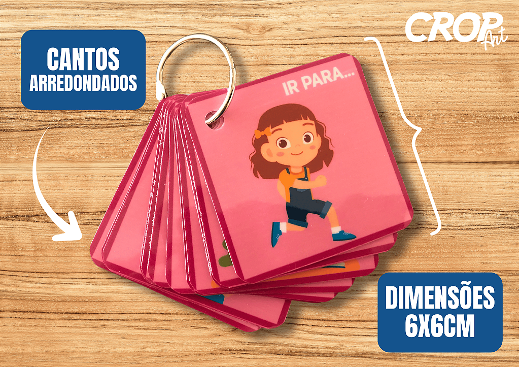 Chaveiro de Suporte Visual - Menina