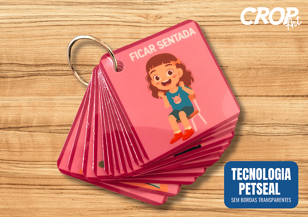 Chaveiro de Suporte Visual - Menina