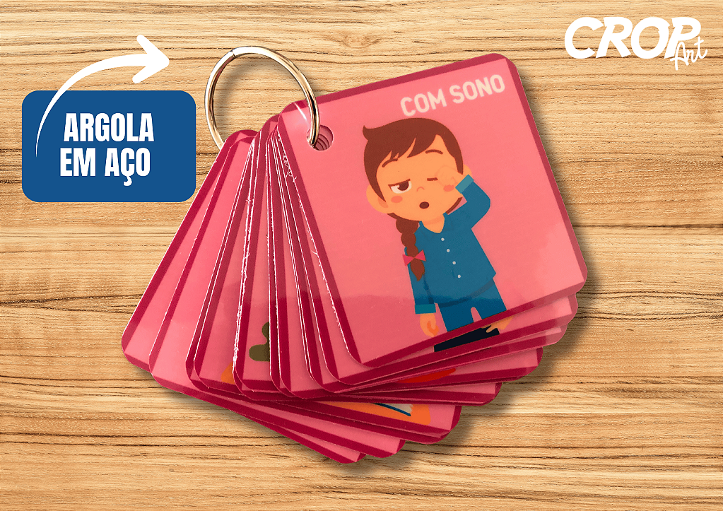 Chaveiro de Suporte Visual - Menina