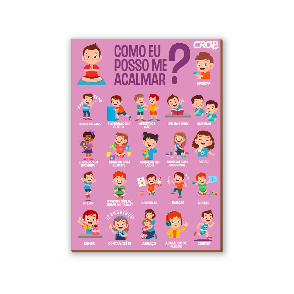 Kit 3 Quadros MDF - Controle da Raiva