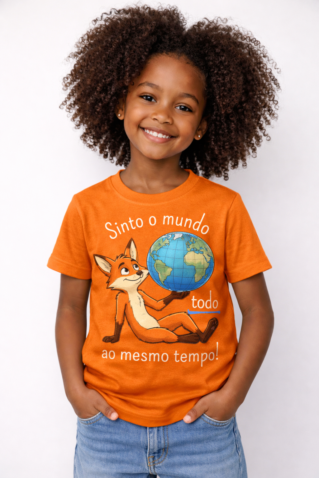 Camiseta Sinto o Mundo