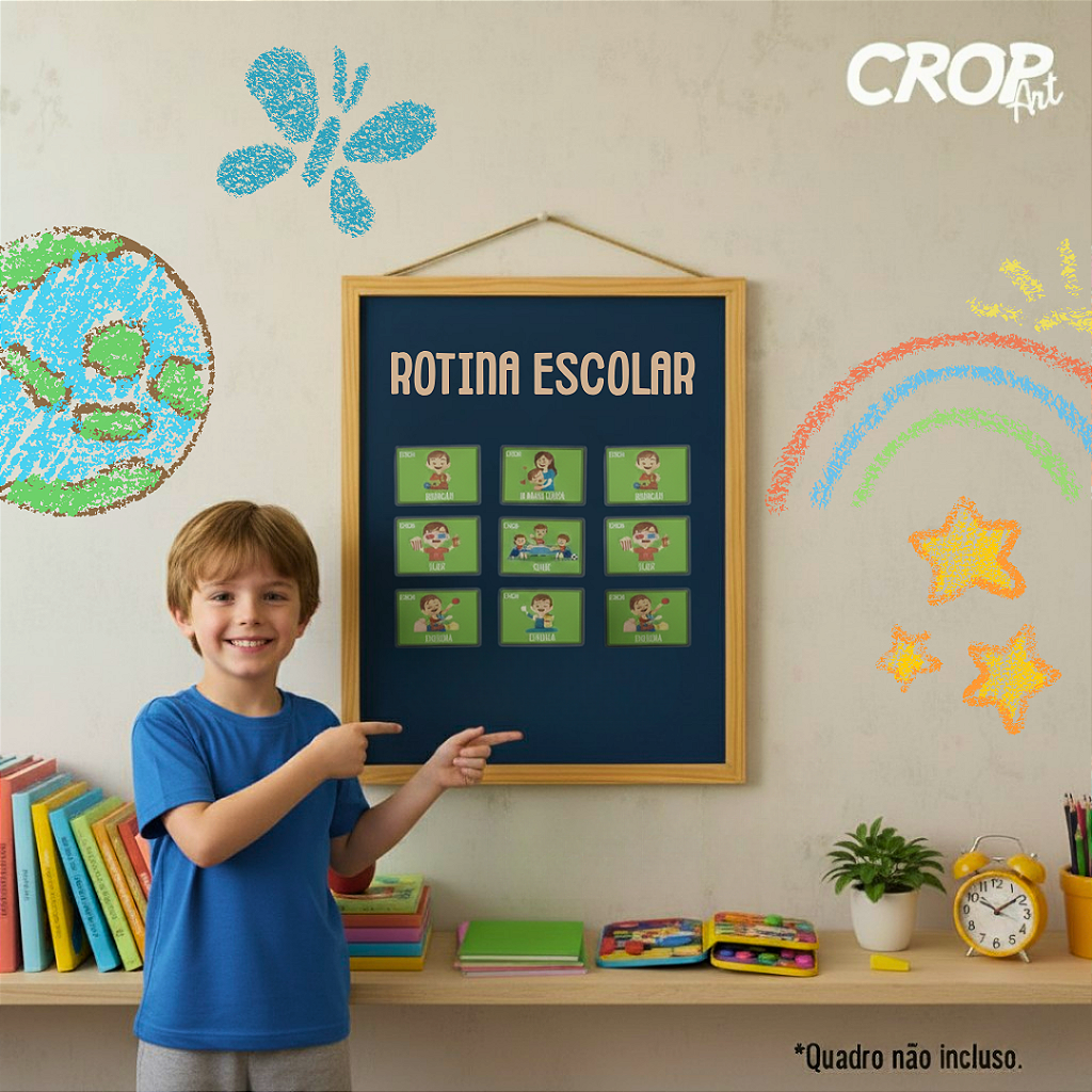 Rotina Diária Escolar - Menino