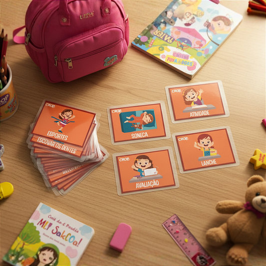 Rotina Diária Escolar Menina