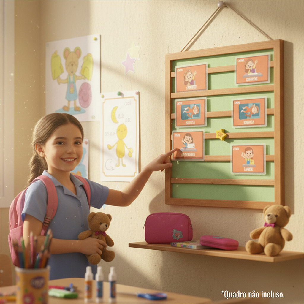 Rotina Diária Escolar Menina