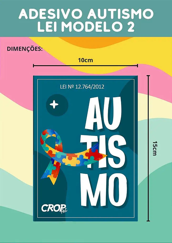 COMBO - Adesivos de Autismo para Carro- 5 Adesivos!