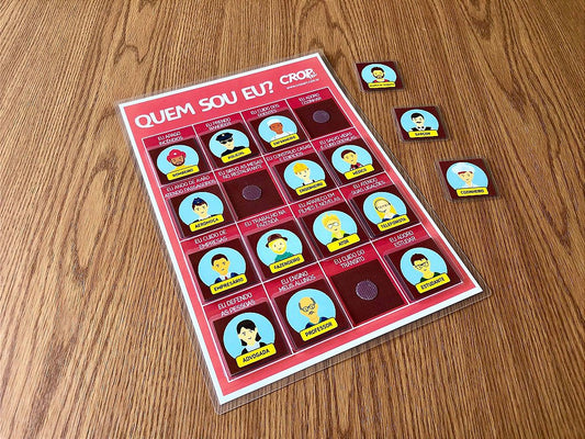 Placa Quem Sou Eu? - Profissões