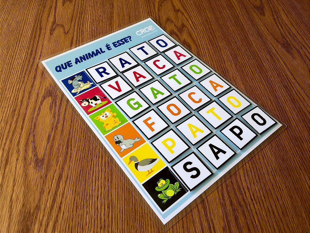 Placa Que animal é esse?