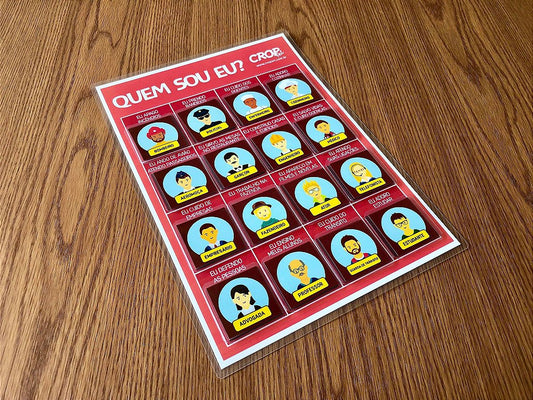 Placa Quem Sou Eu? - Profissões